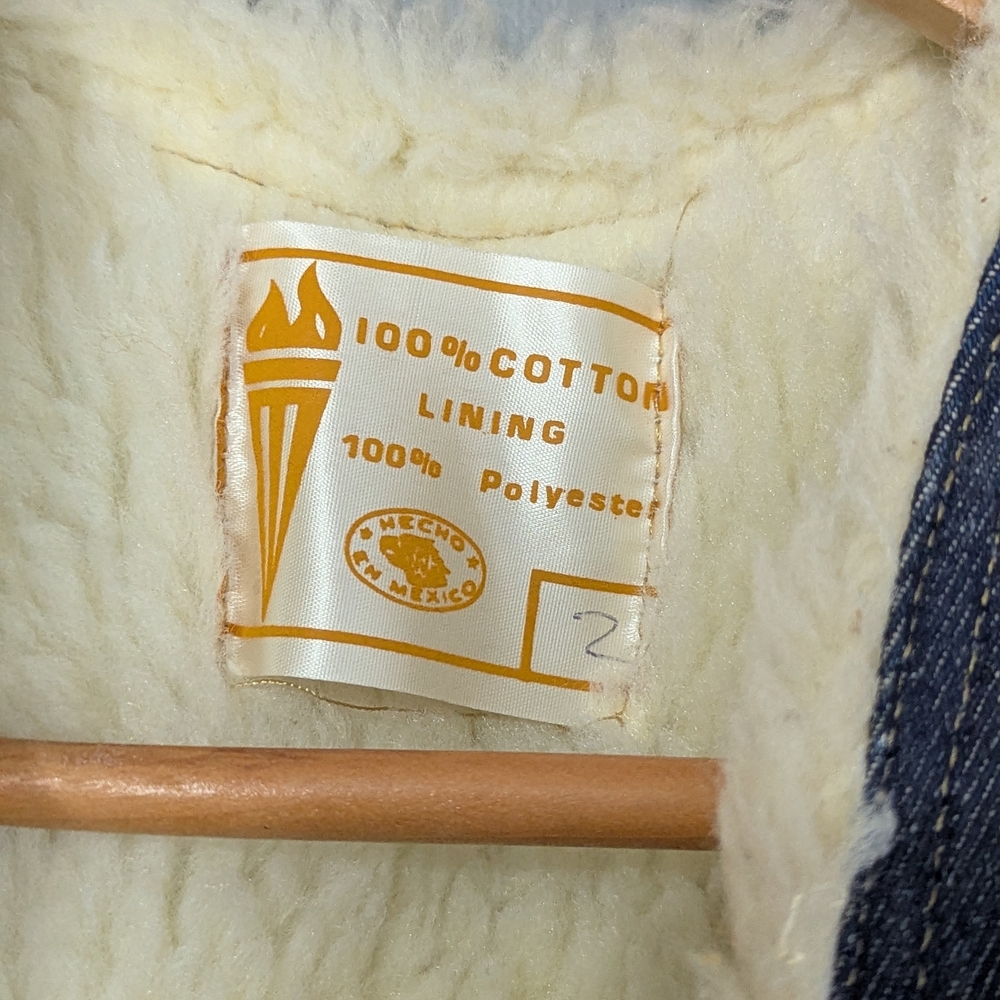 Kids Denim Vest with Faux Fur Sherpa‎ Lining 2T - Picture 7 of 10